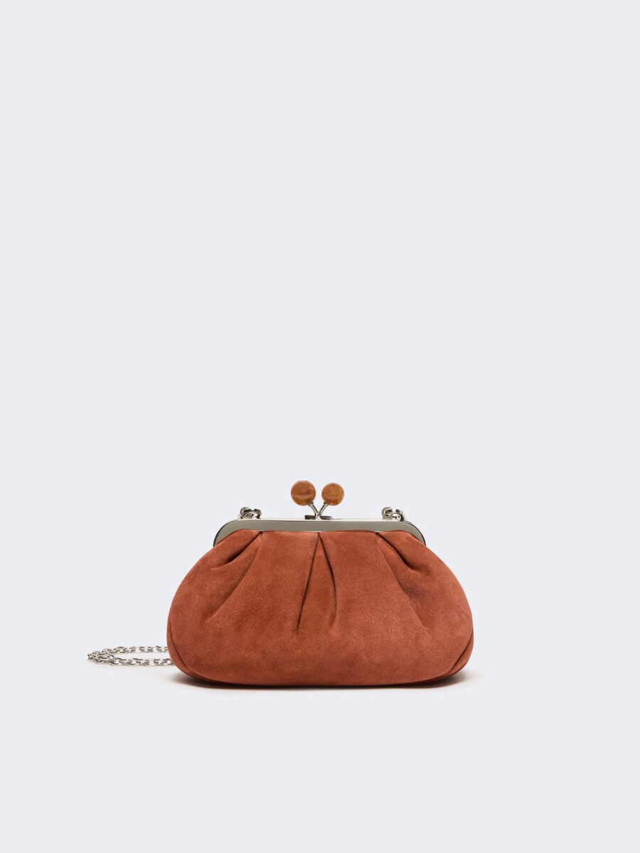bolso pequeño de ante pasticcino - marrÓn