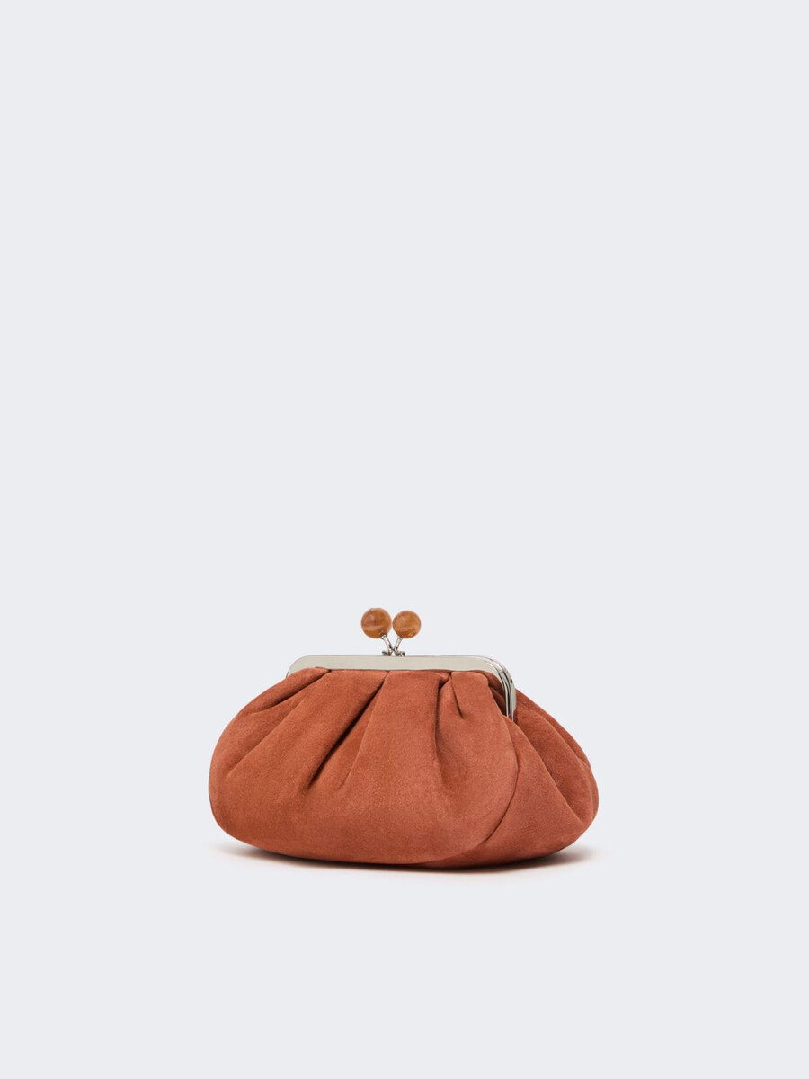 bolso pequeño de ante pasticcino - marrÓn