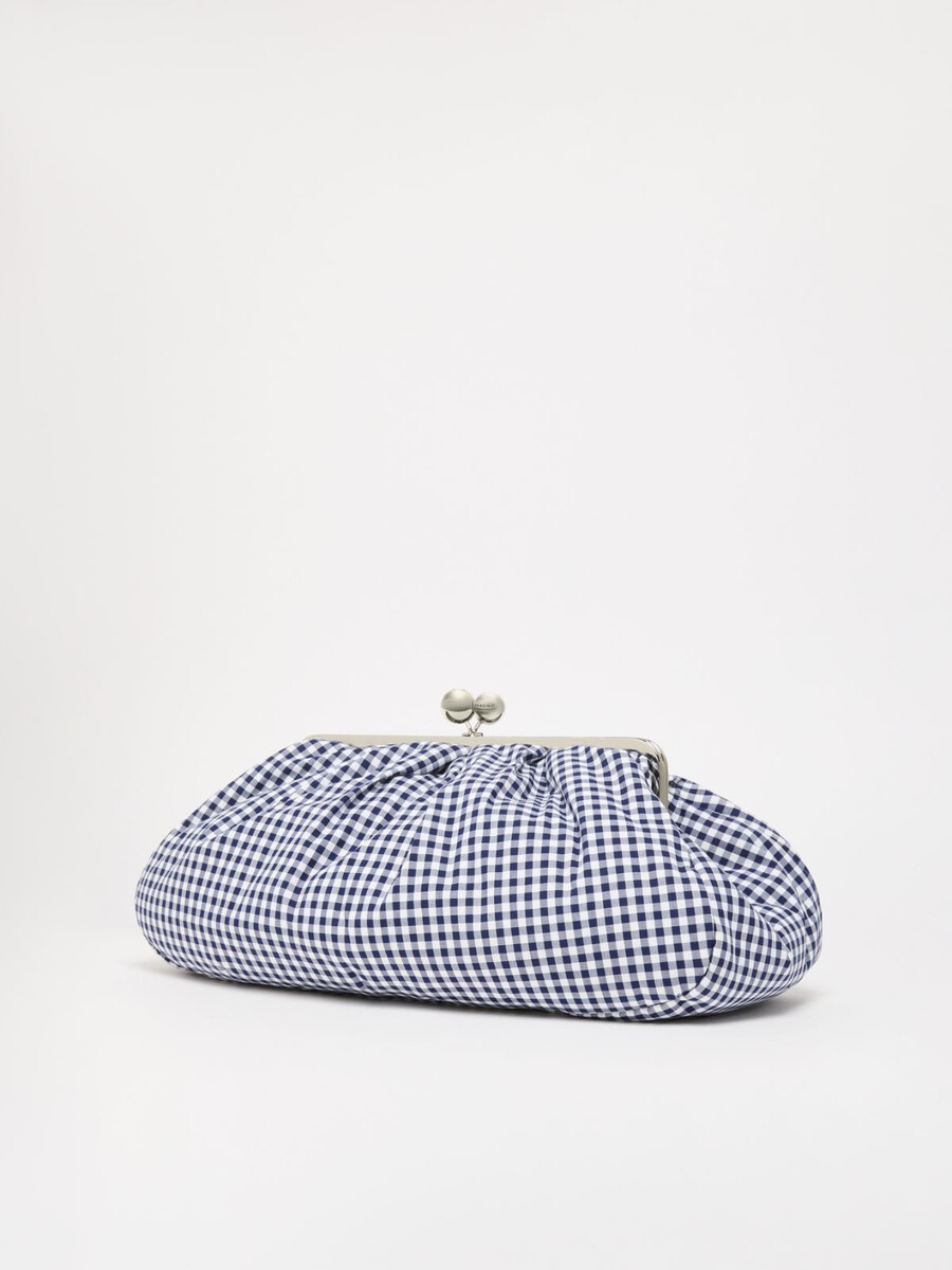 bolso pasticcino grande de algodón vichy - ultramarine