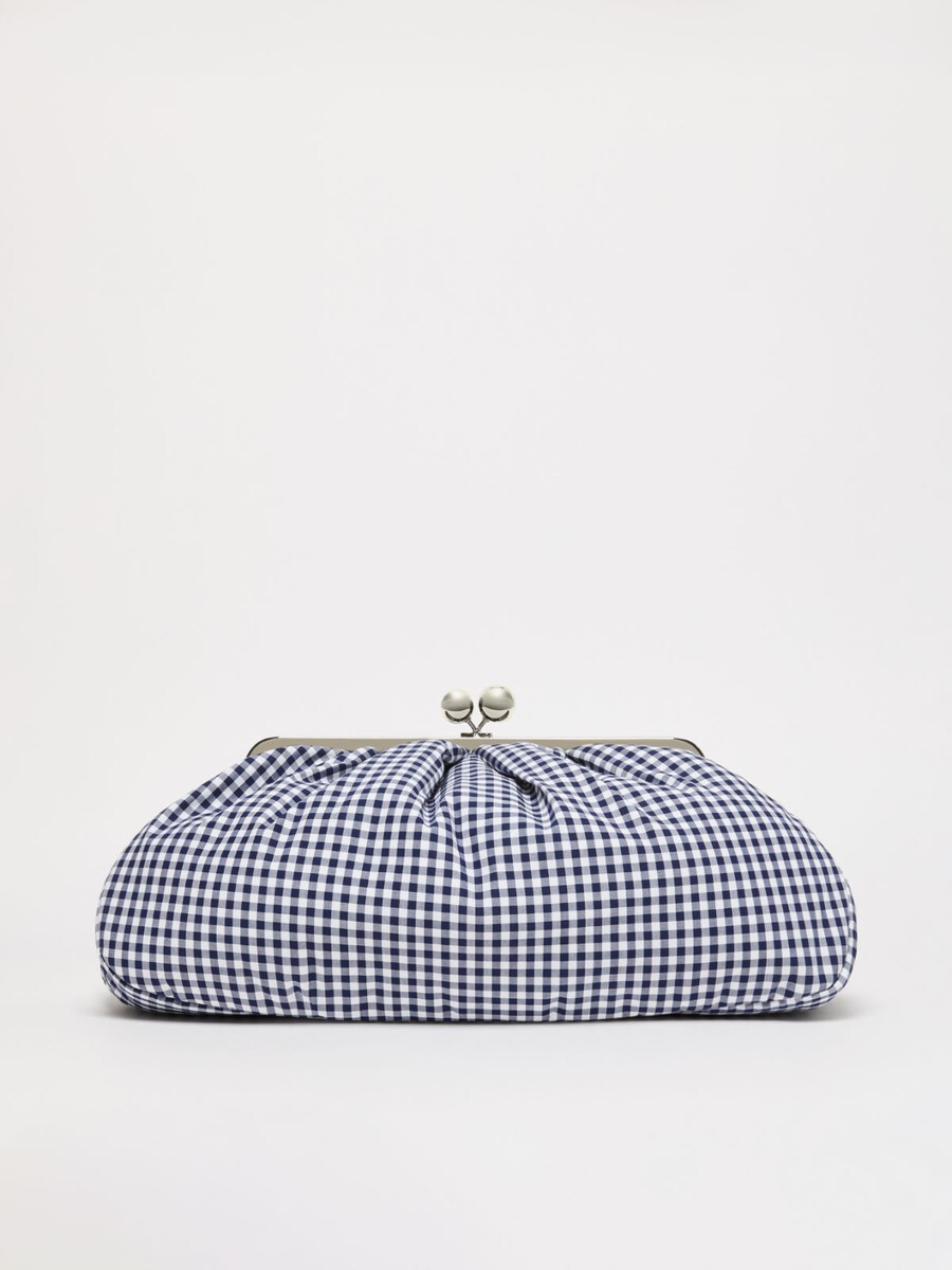 bolso pasticcino grande de algodón vichy - ultramarine