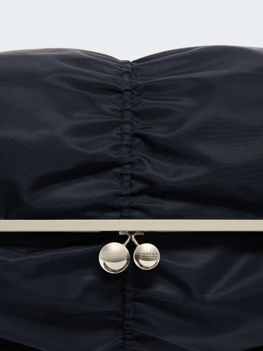 bolso pasticcino extra grande de gabardina técnica - ultramarine