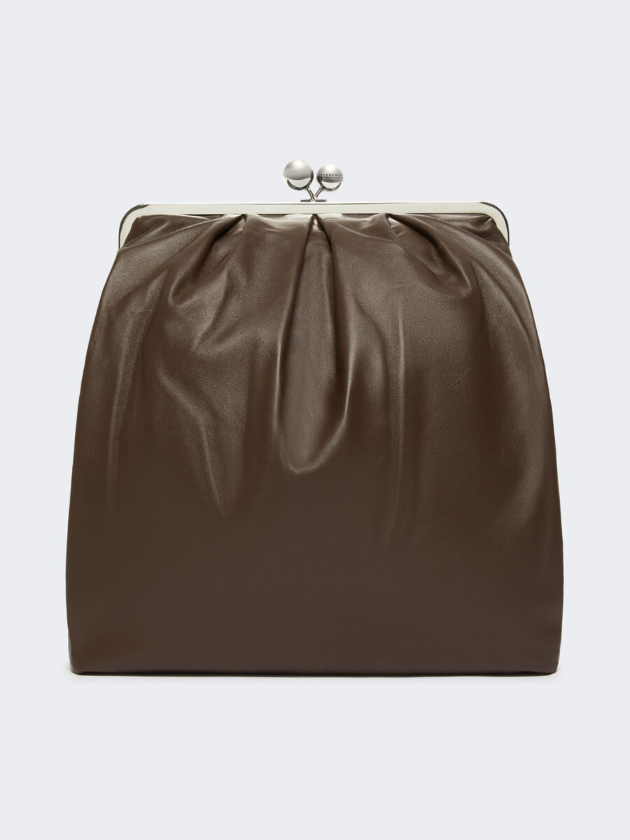 mochila de piel napa - marrÓn