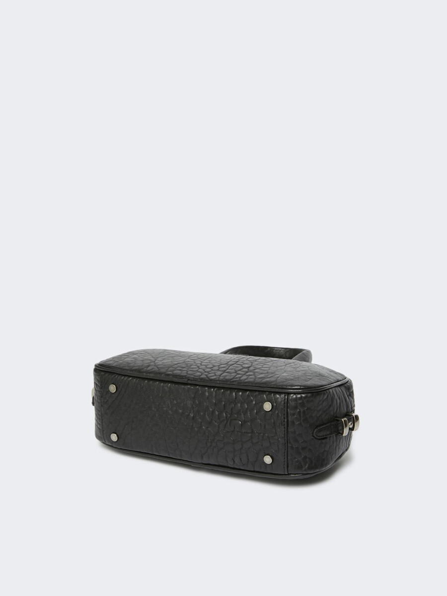 bolso boston de piel napa - negro