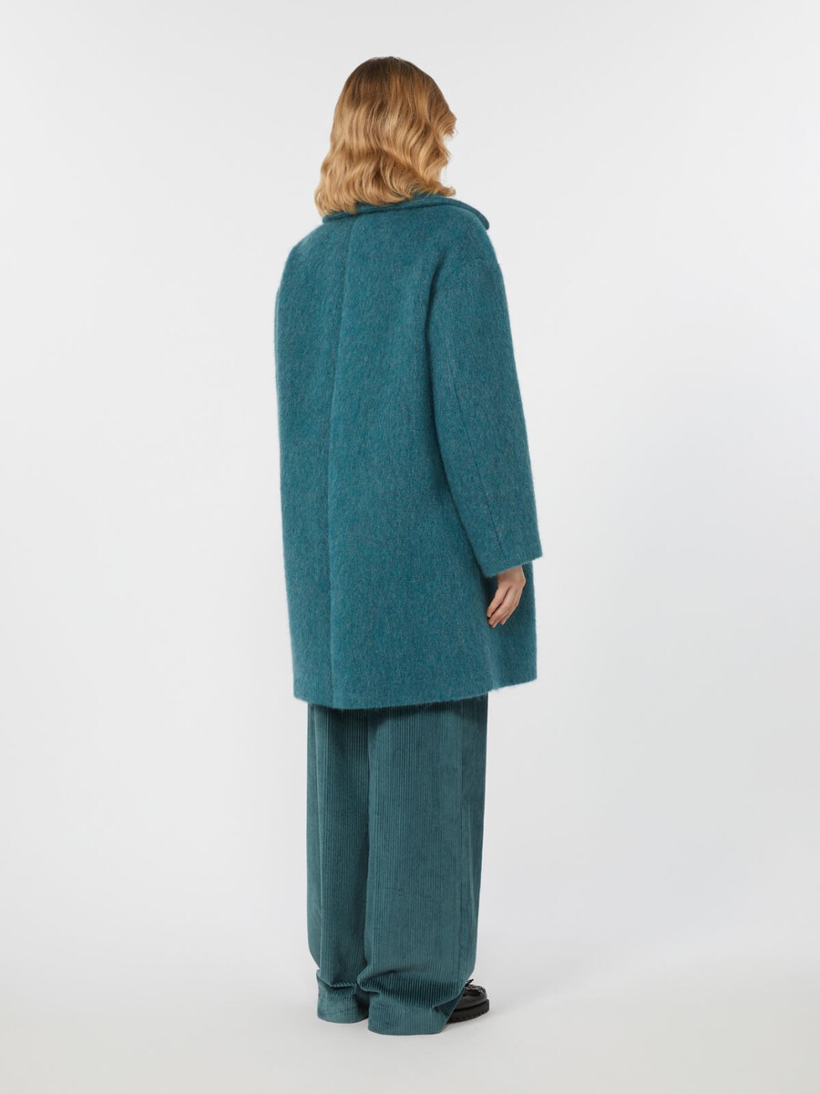 abrigo de alta costura de lana alpaca y mohair - oil