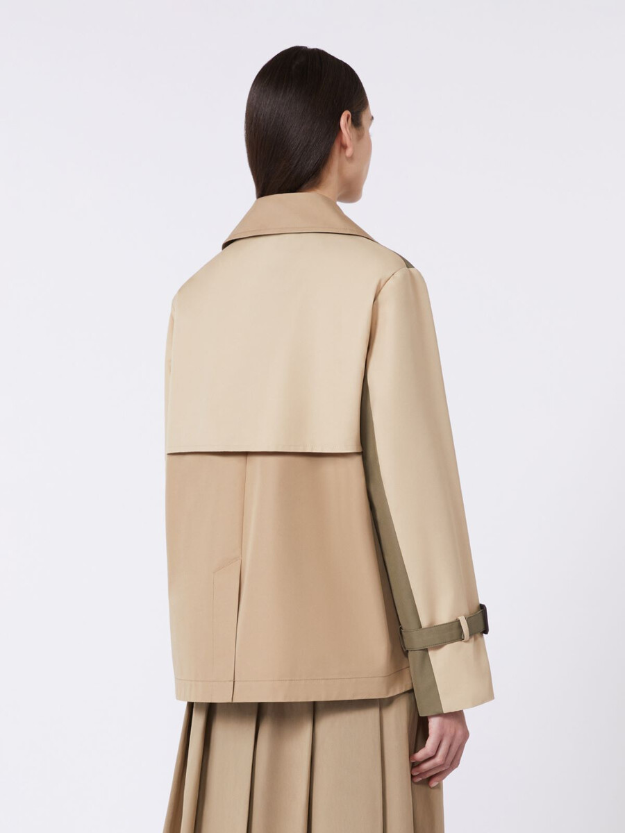 gabardina corta impermeable de gabardina - mud