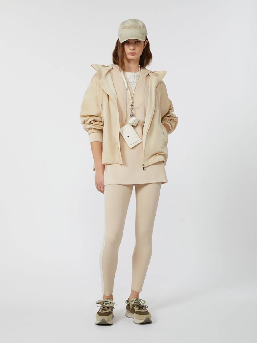 cortavientos técnico de tafetán - beige
