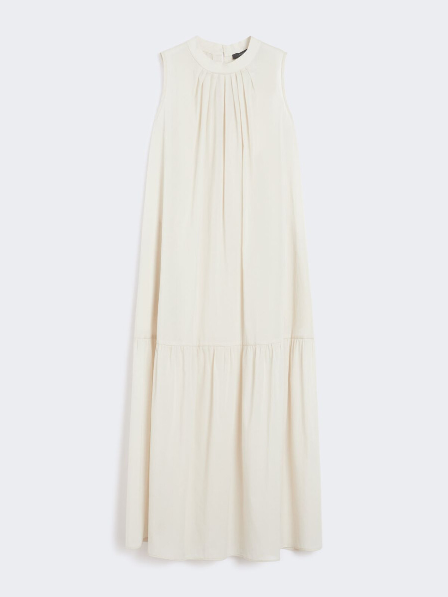 vestido de lona de mezcla de algodón - arena