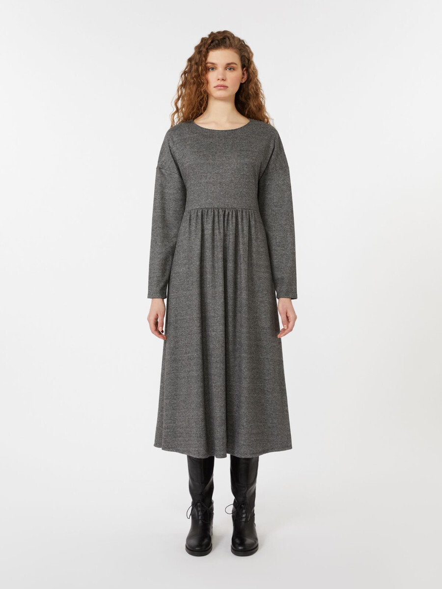 vestido de jersey - gris medio