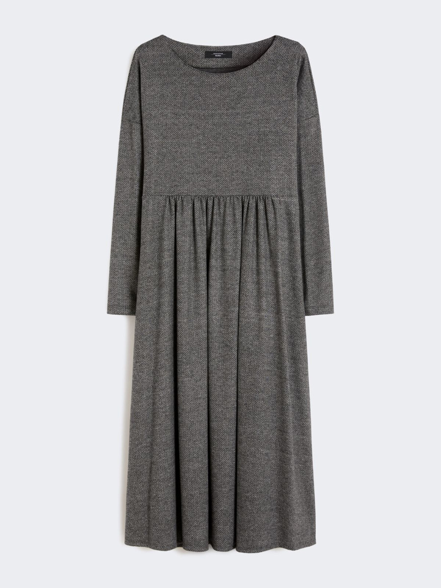 vestido de jersey - gris medio