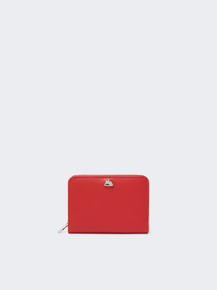 cartera de piel - antique rose