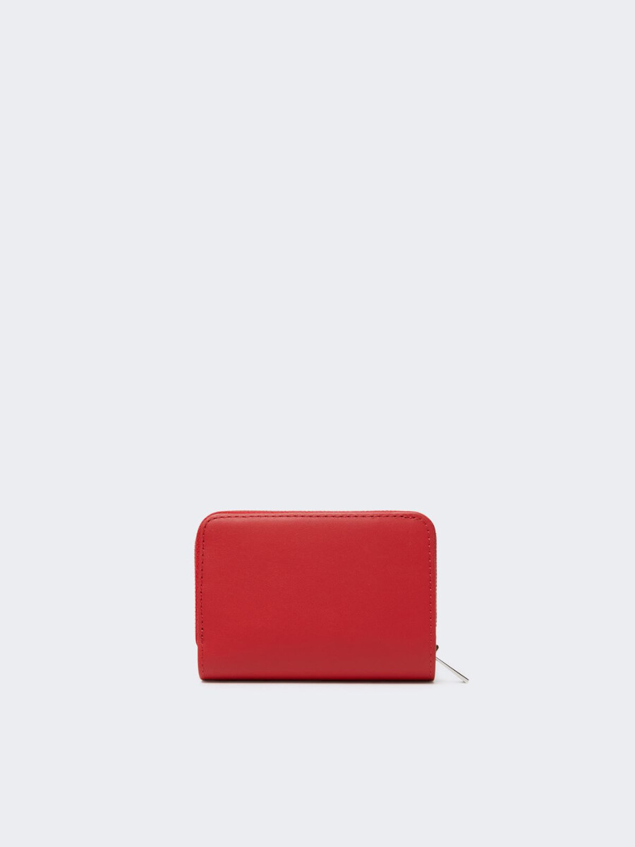 cartera de piel - antique rose