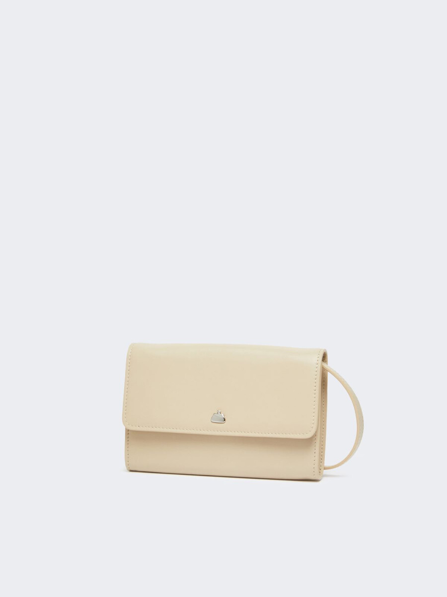 funda de cuero para teléfono - arena