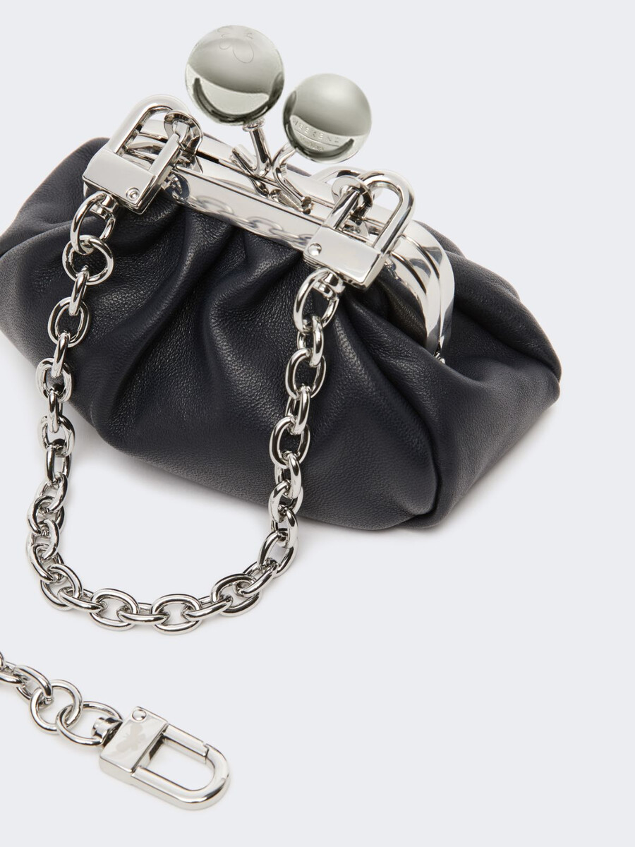 bolso pasticcino de piel de oveja - ultramarine