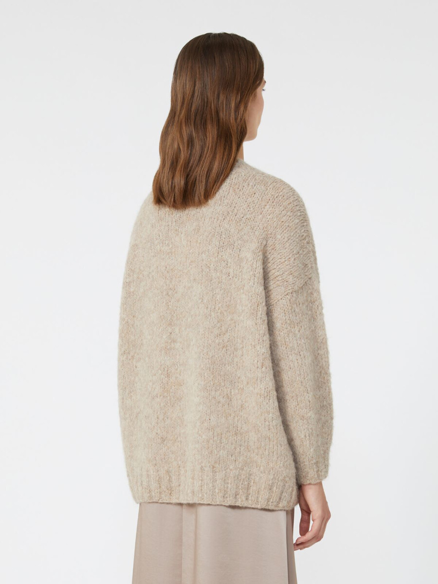 cuello alto de alpaca - beige