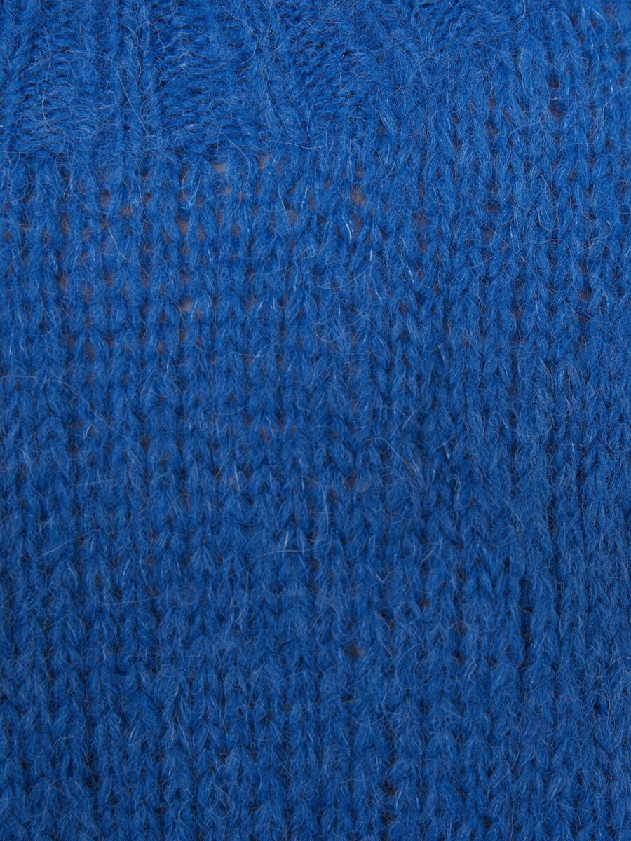 cuello alto de alpaca - azul claro