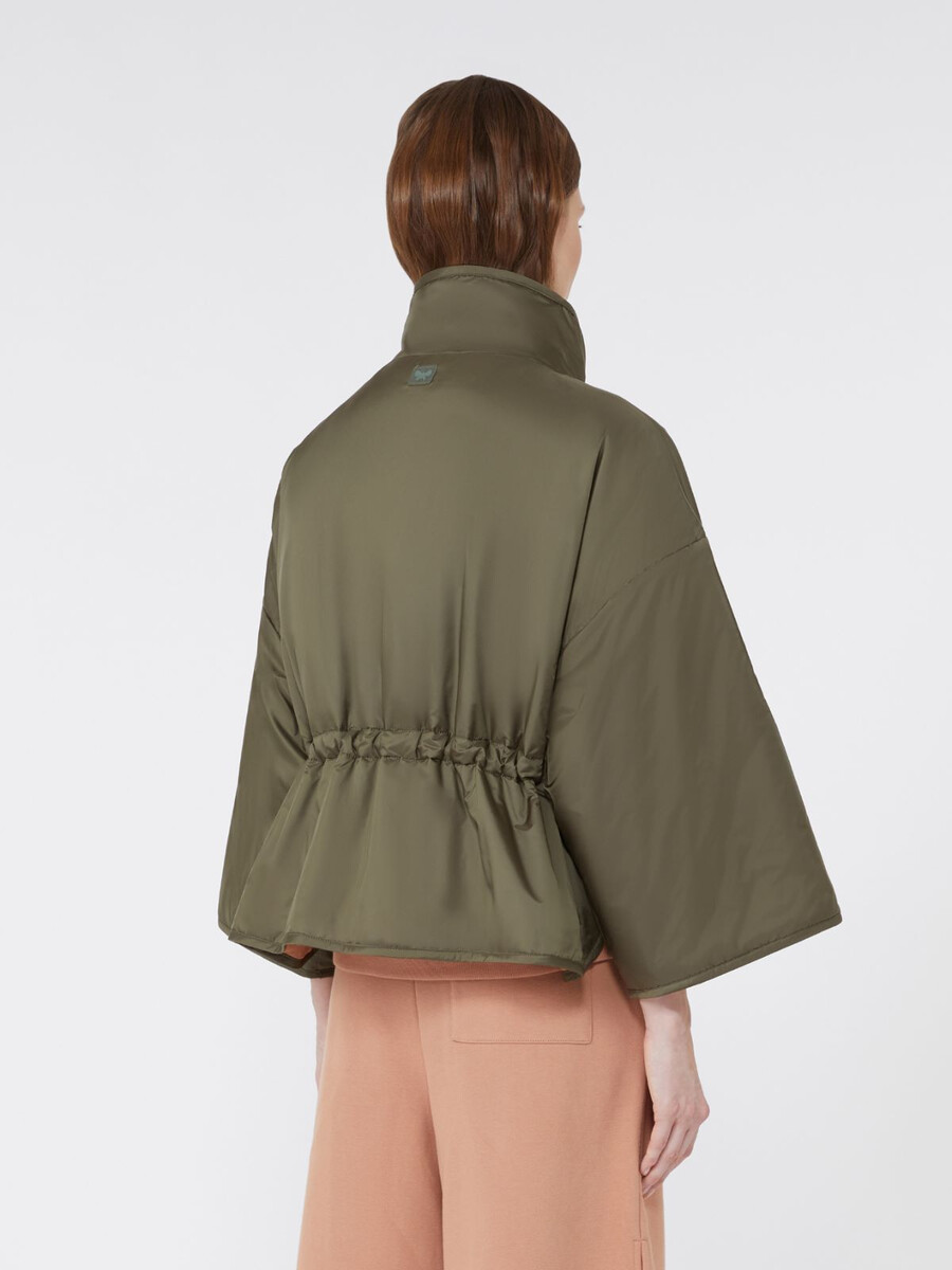 chaqueta reversible de lona impermeable - kaki
