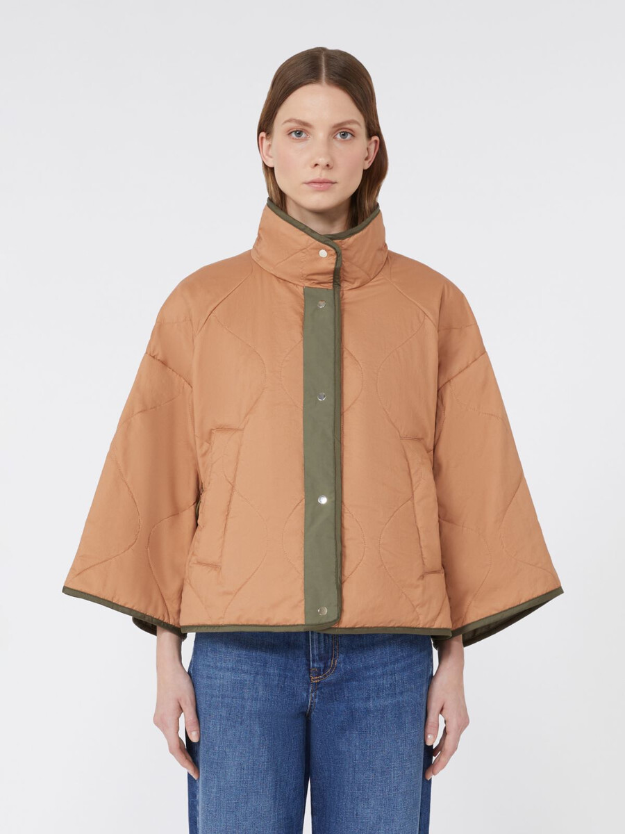 chaqueta reversible de lona impermeable - kaki