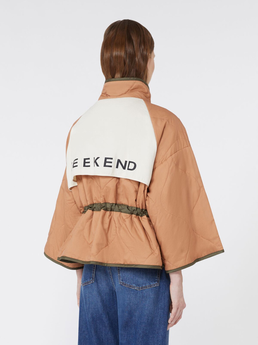 chaqueta reversible de lona impermeable - kaki