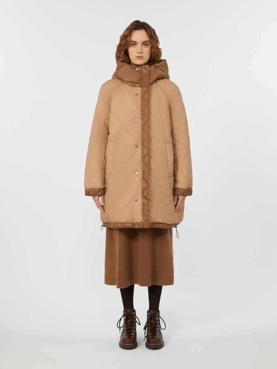 parka reversible de lona resistente al agua - marrÓn avellana