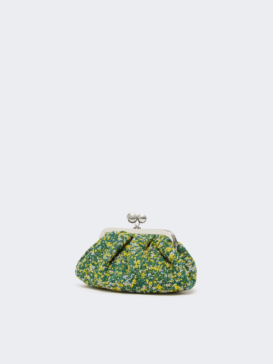 bolso pasticcino pequeño de lana bouclé - verde