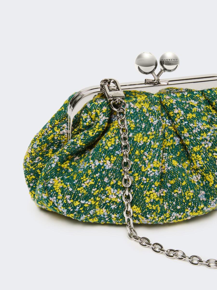 bolso pasticcino pequeño de lana bouclé - verde