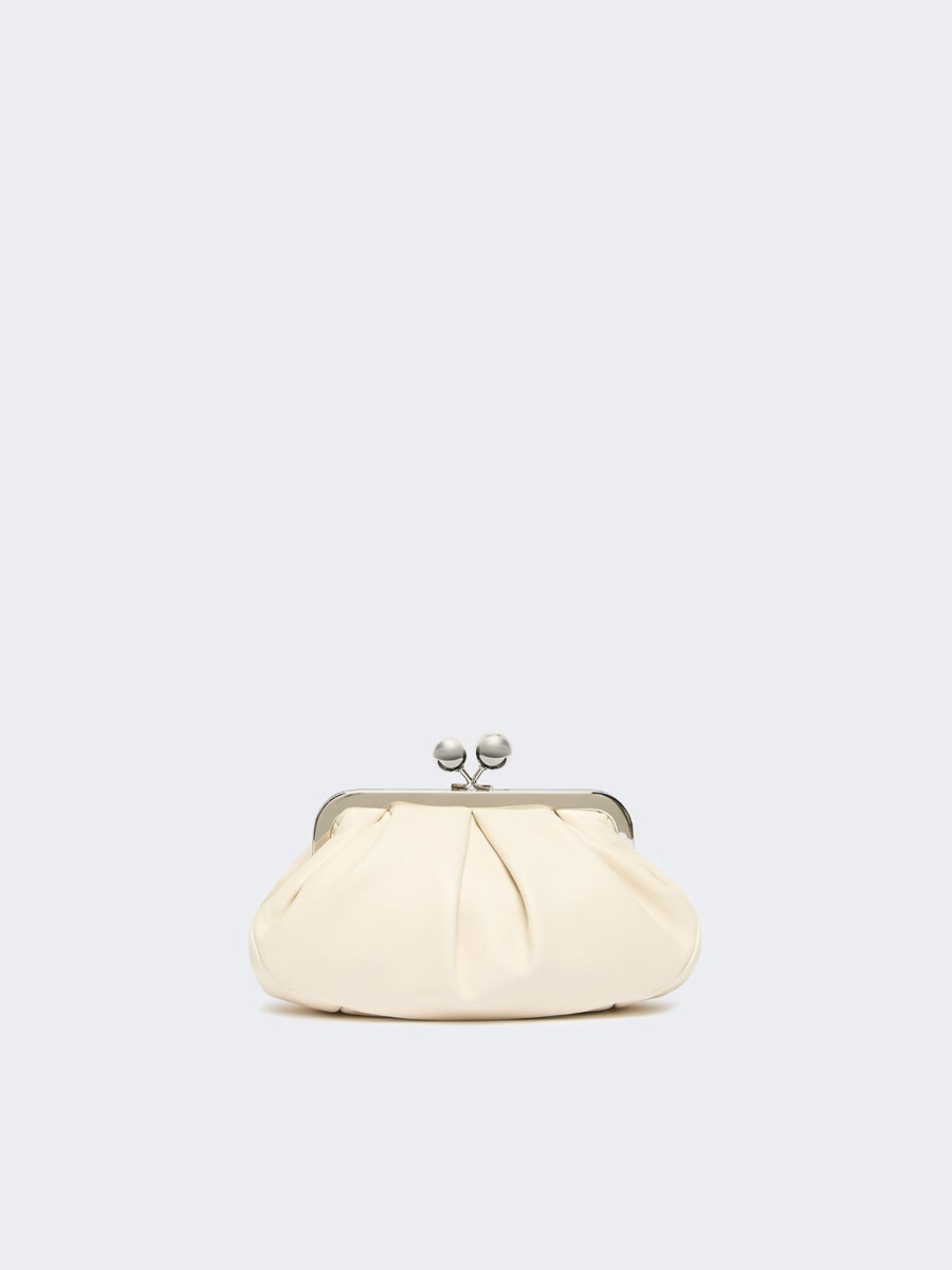 bolso pequeño de piel de oveja pasticcino - marfil