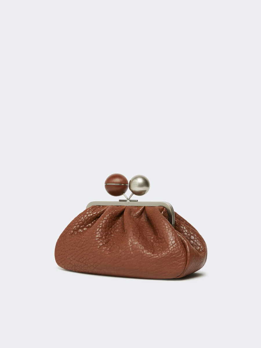 bolso pasticcino mediano en piel napa - tabaco