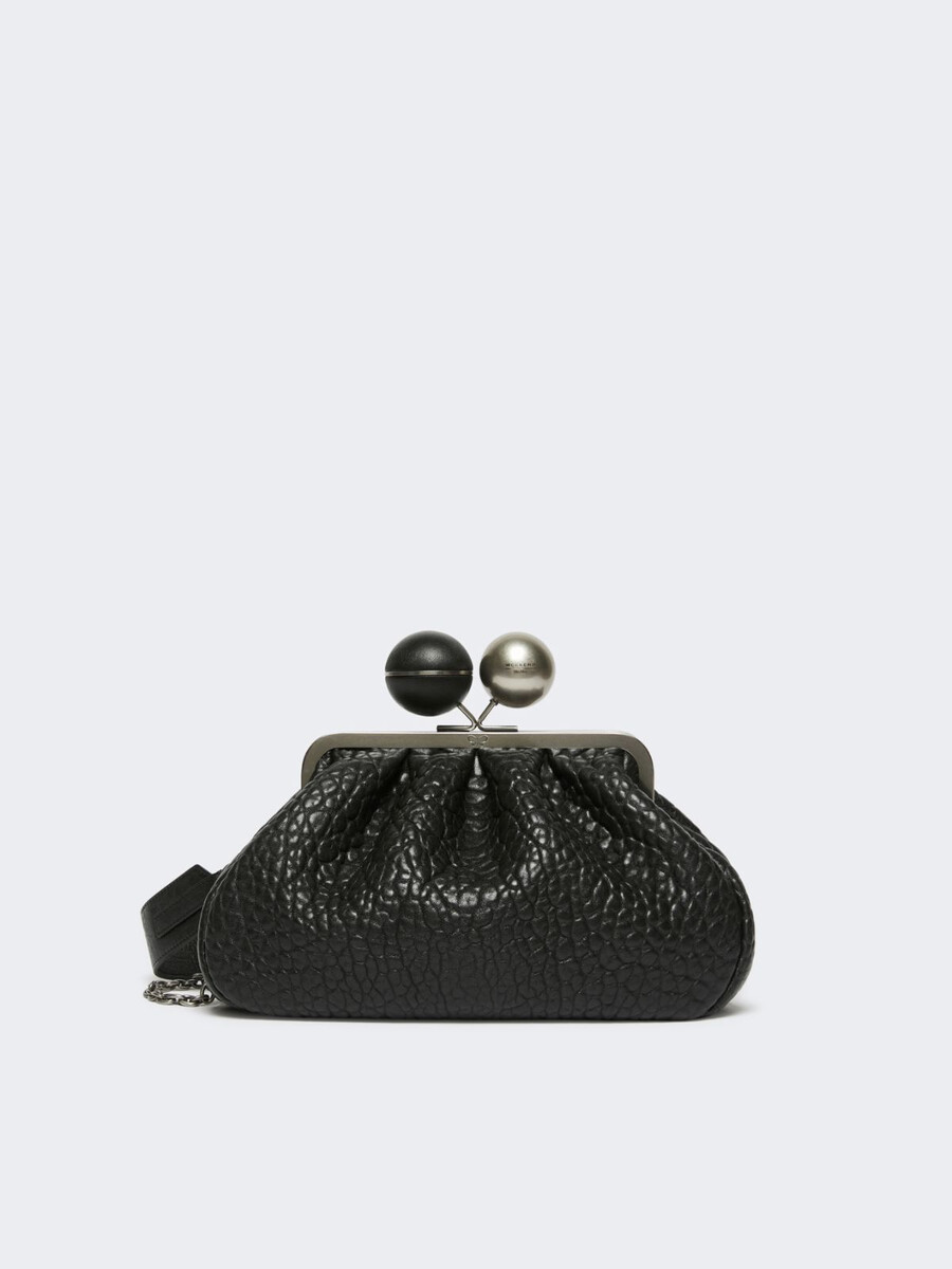 bolso pasticcino mediano de piel napa - negro