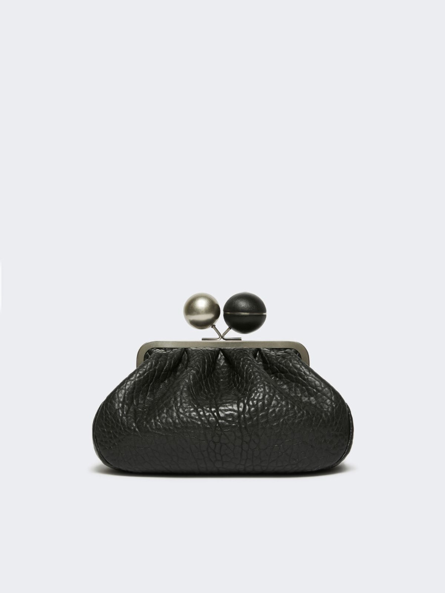 bolso pasticcino mediano de piel napa - negro