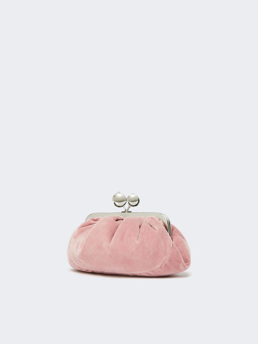bolso pasticcino pequeño de terciopelo de algodón - rosa