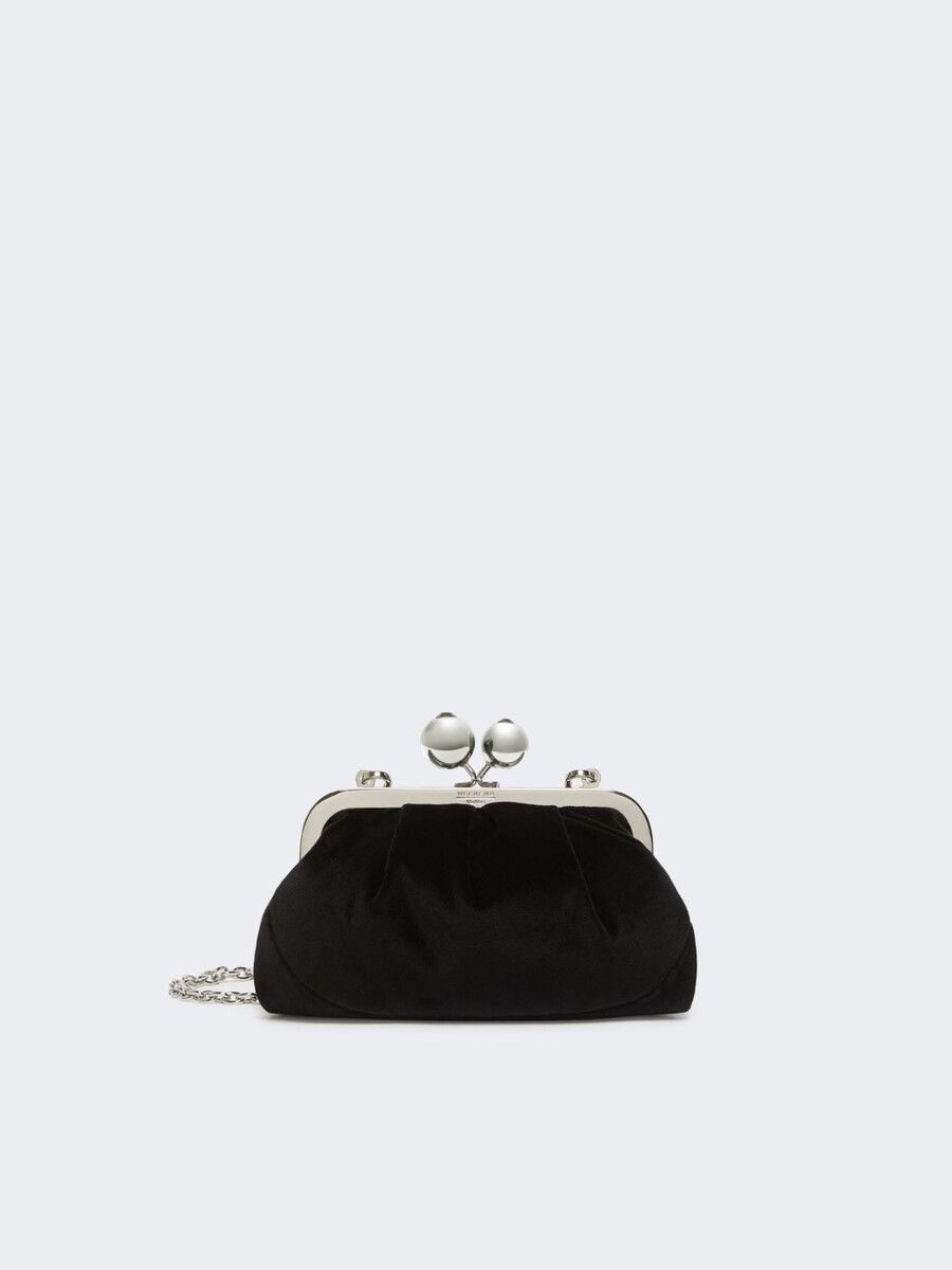 bolsa pequeña de pasticcino de terciopelo de algodón - negro