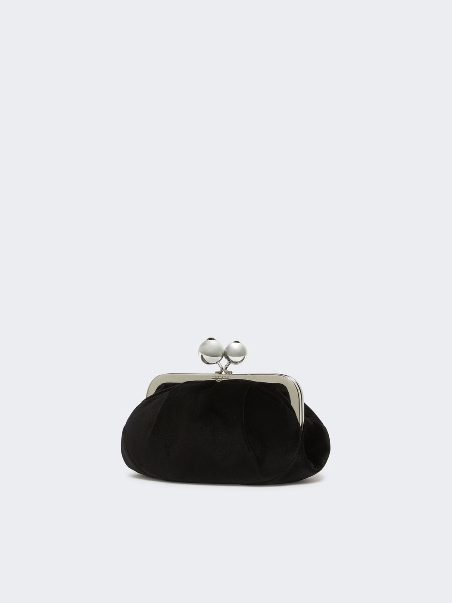 bolsa pequeña de pasticcino de terciopelo de algodón - negro