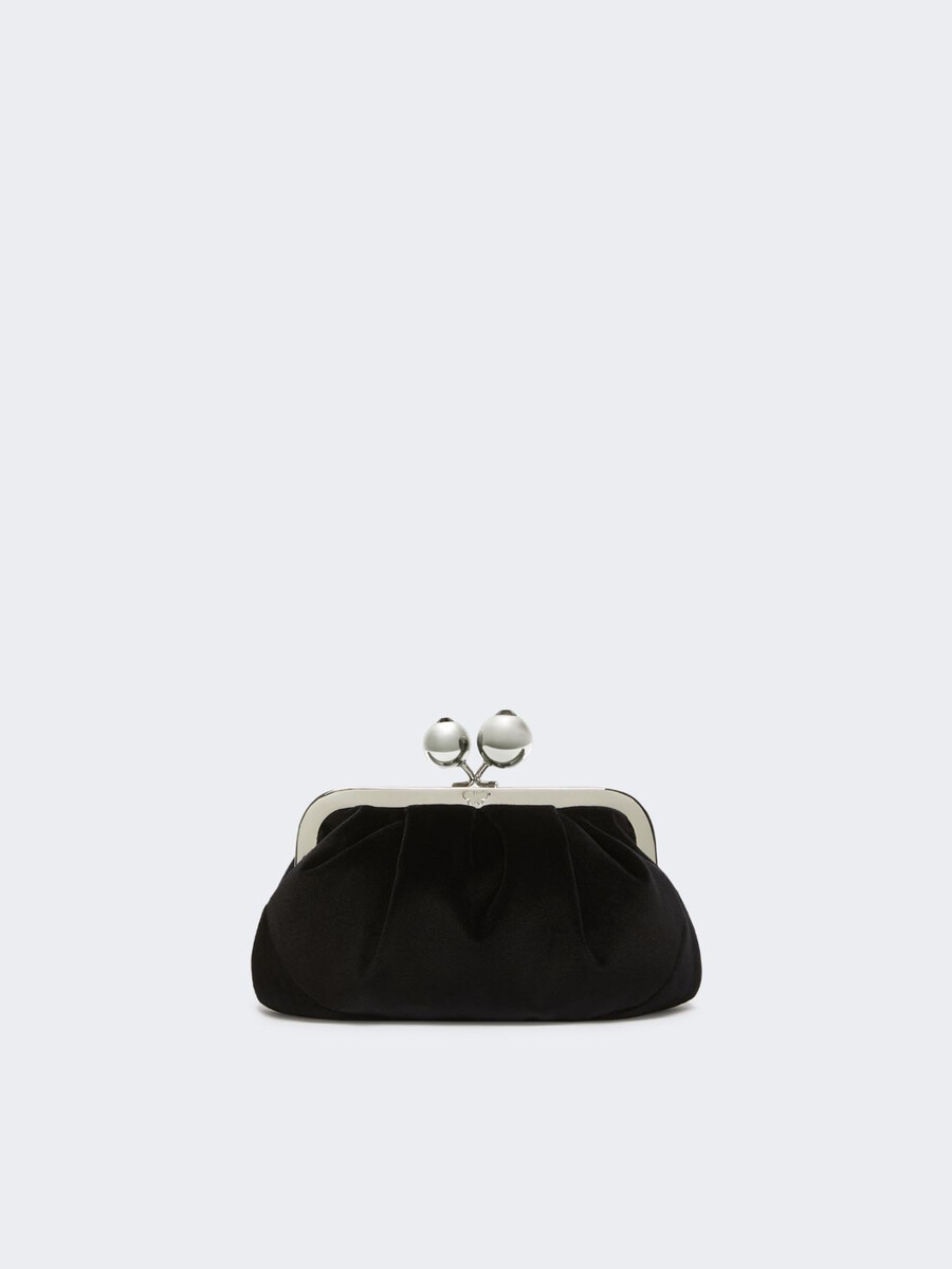 bolsa pequeña de pasticcino de terciopelo de algodón - negro