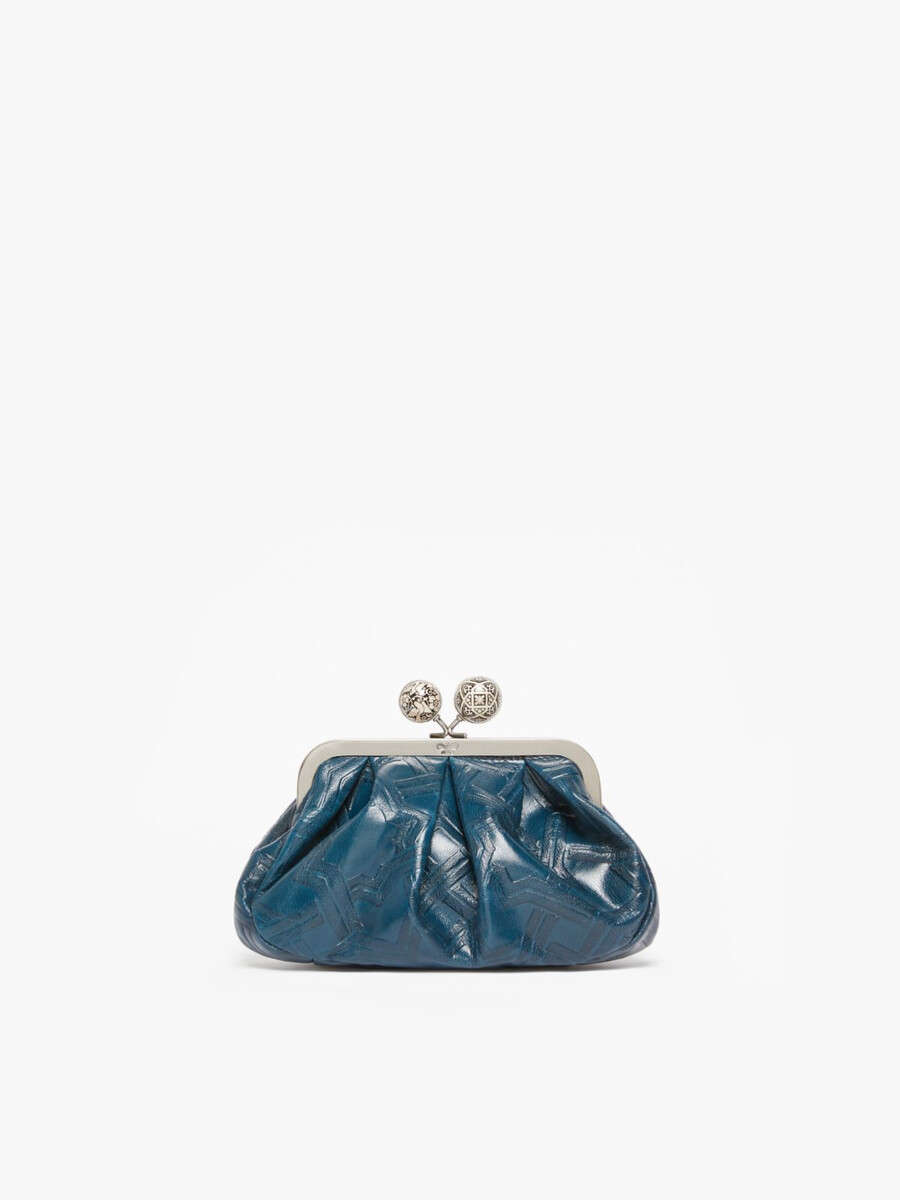 bolso pasticcino pequeño de piel lisa - ultramarino