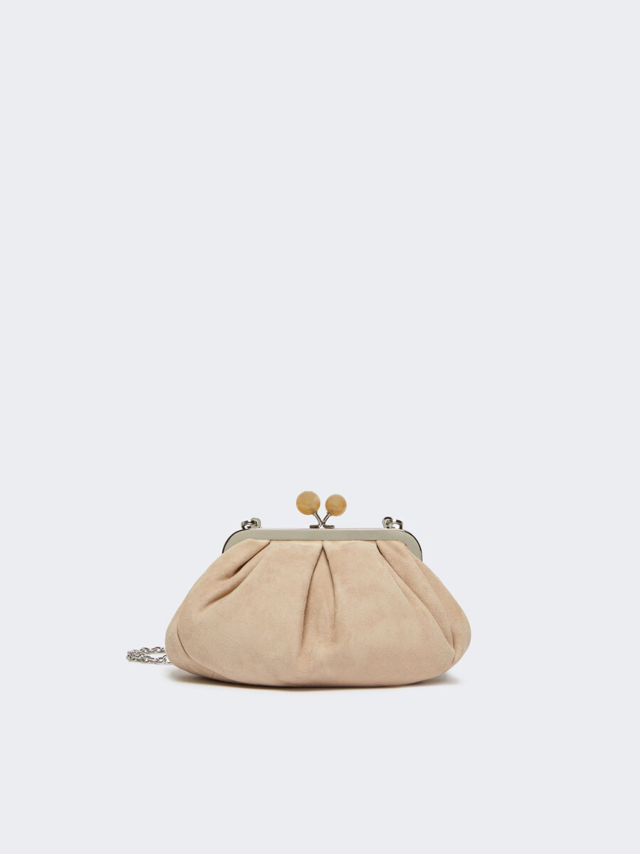 bolso pasticcino pequeño de ante - mostaza