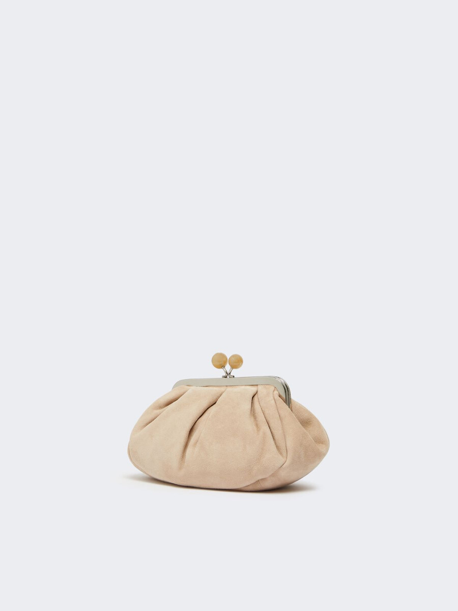 bolso pasticcino pequeño de ante - mostaza