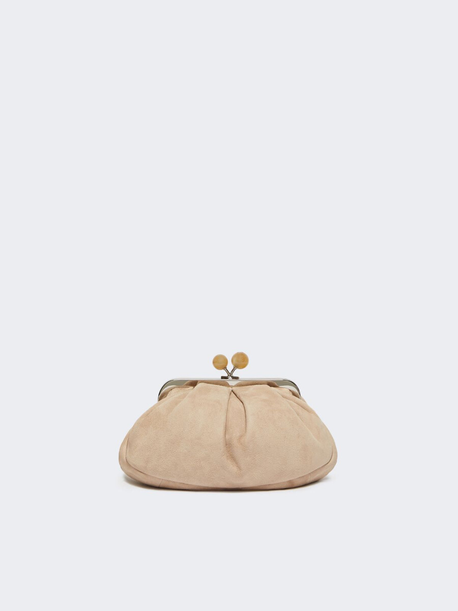 bolso pasticcino pequeño de ante - mostaza