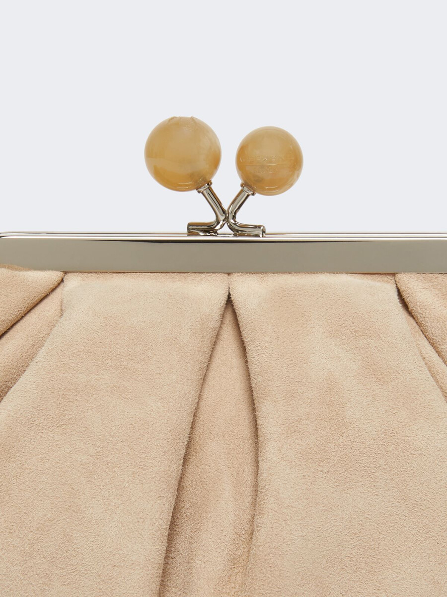 bolso pasticcino pequeño de ante - mostaza