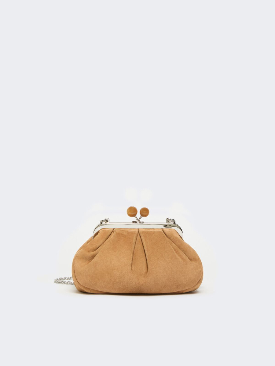 bolso pequeño de ante pasticcino - marrÓn