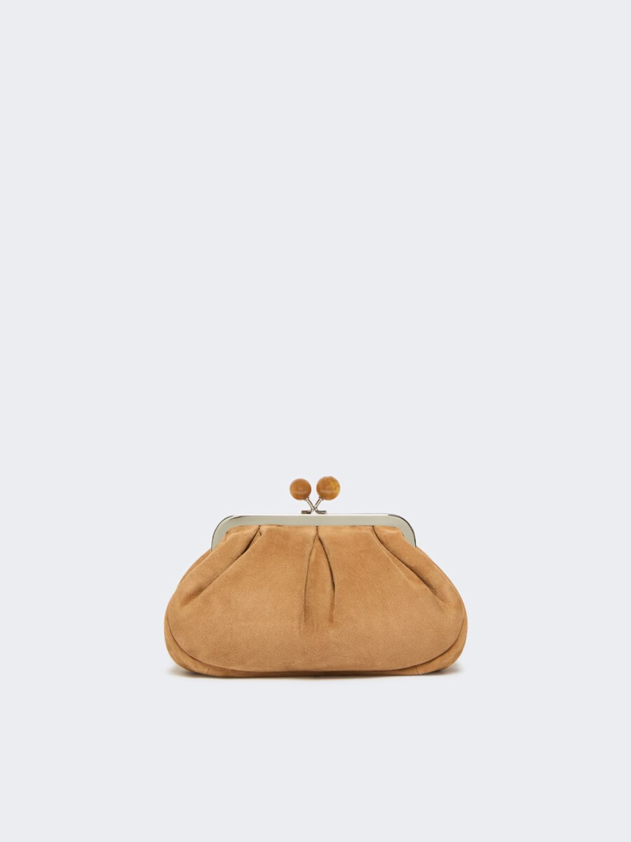 bolso pequeño de ante pasticcino - marrÓn