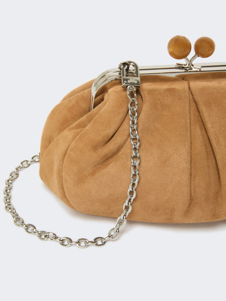 bolso pequeño de ante pasticcino - marrÓn