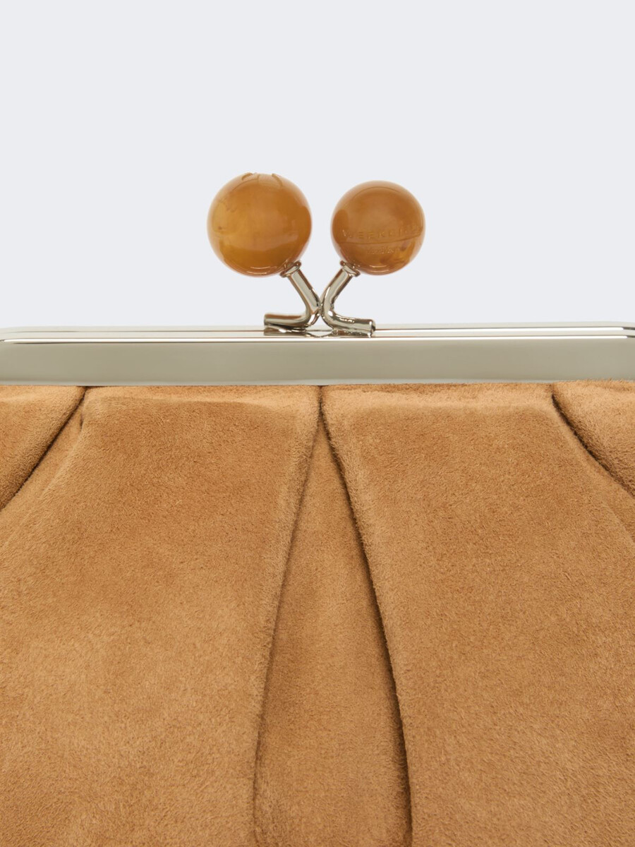 bolso pequeño de ante pasticcino - marrÓn