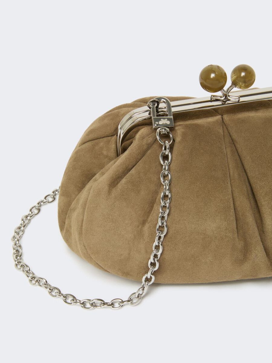 bolso pasticcino pequeño de ante - kaki