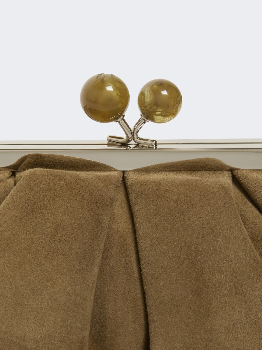 bolso pasticcino pequeño de ante - kaki
