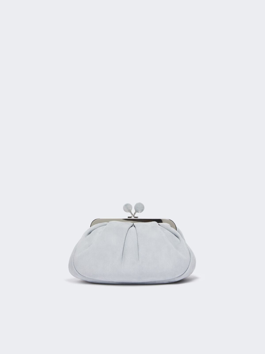 bolso pequeño de ante pasticcino - azul claro