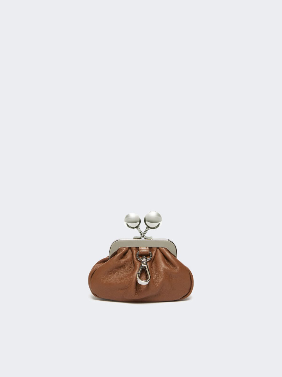 bolso nano pasticcino de piel de oveja napa - tabaco