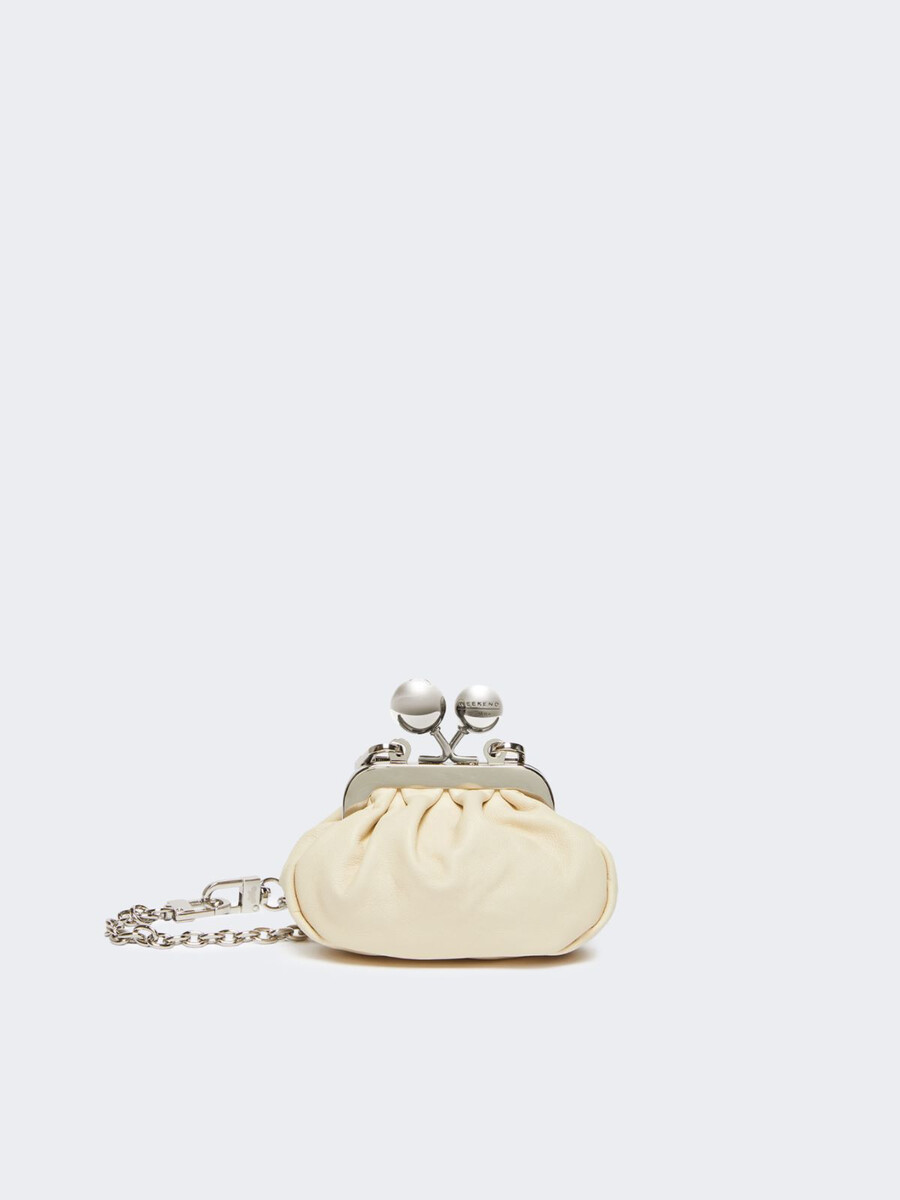 bolso nano pasticcino de piel de oveja napa - marfil