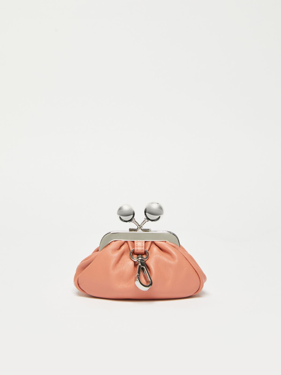 bolso nano pasticcino de piel de oveja napa - rosa