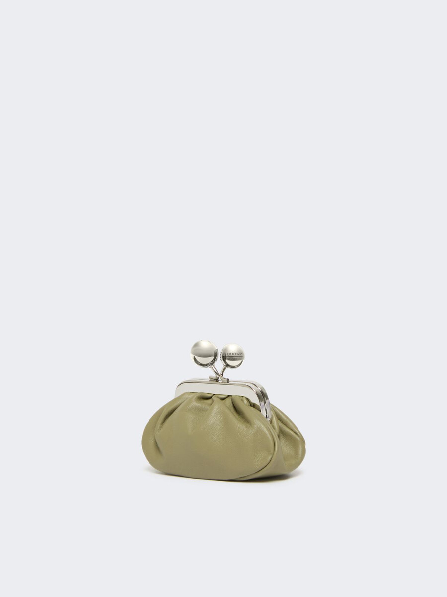 bolso nano pasticcino de piel de oveja napa - verde salvia