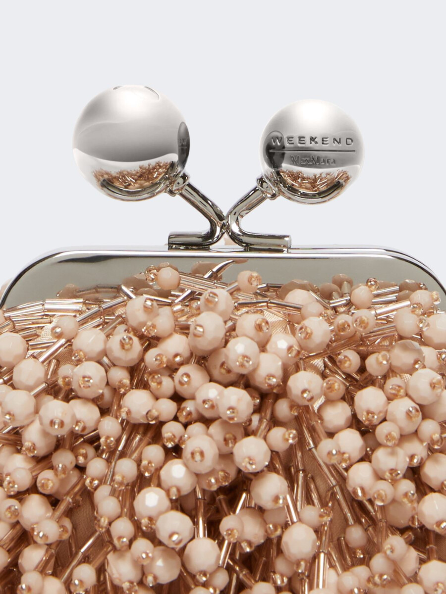 bolsa de nano pasticcino de satén y lentejuelas - powder